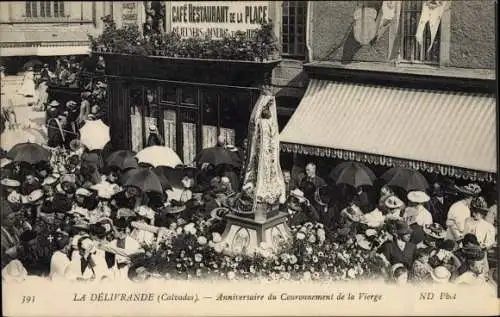 Ak La Delivrande Calvados, Anniversaire du Couronnement de la Vierge