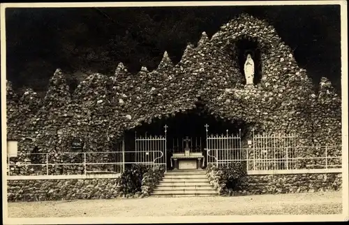 Ak Clouange Moselle, Grotte, Altar, Kreuz