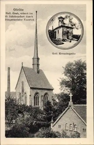 Ak Görlitz in der Lausitz, Heil. Kreuzkapelle, Heil. Grab