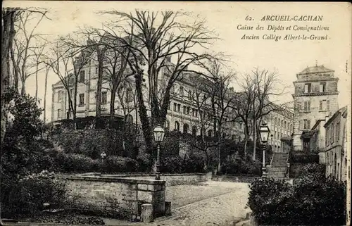 Ak Arcueil Cachan Val de Marne, Caisse des Depots et Consignations, Ancien College Albert le Grand