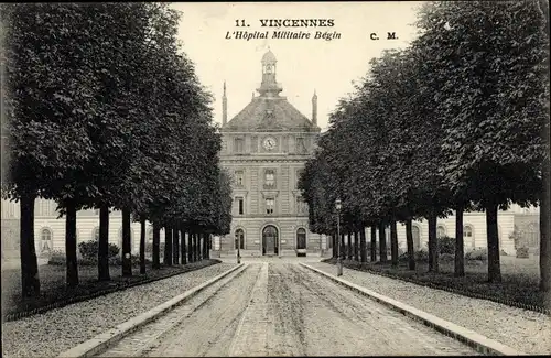 Ak Vincennes Val de Marne, L'Hopital Militaire Begin