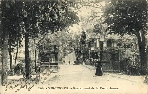 Ak Vincennes Val de Marne, Restaurant de la Porte Jaune