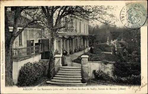 Ak Ablon Val de Marne, Pavillon du duc de Sully, baron de Rosny