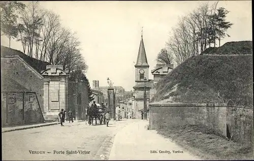 Ak Verdun Meuse, Porte Saint Victor