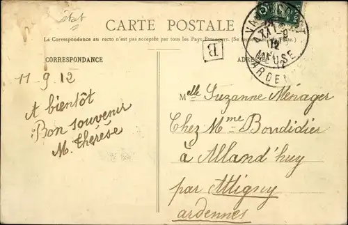 Ak Vaubecourt Meuse, Vue generale