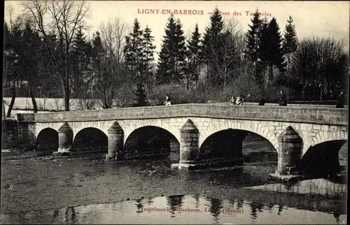 Ak Ligny en Barrois Meuse, Le Pont
