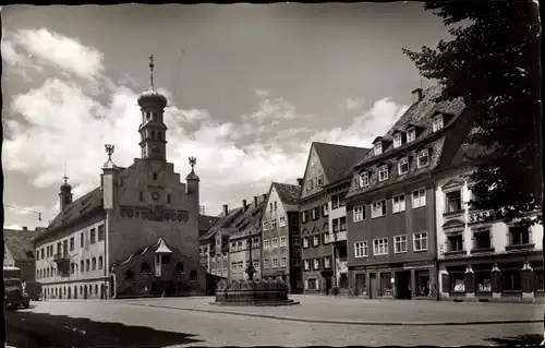 Ak Kempten im Allgäu Schwaben, Innenstadt, Rathaus