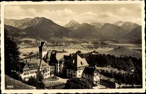 Ak Wasach Oberstdorf, Blick zum Sanatorium