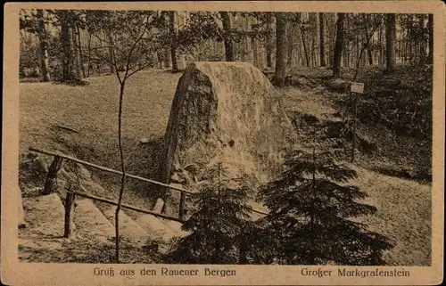 Ak Fürstenwalde an der Spree, Rauener Berge, Großer Markgrafenstein