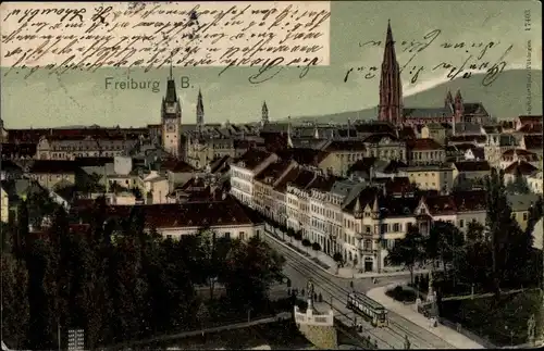 Ak Freiburg im Breisgau, Gesamtansicht