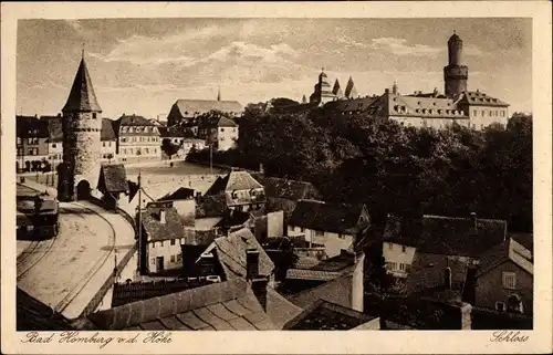 Ak Bad Homburg vor der Höhe Hessen, Blick auf das Schloss