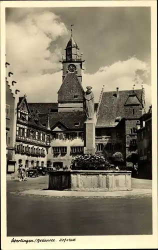 Ak Überlingen am Bodensee, Hofstatt, Denkmal