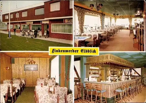 Ak Hamburg Mitte Finkenwerder, Restaurant Elbblick