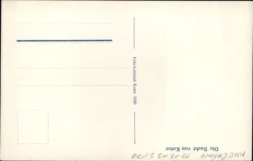 Ak Prčanj Montenegro, Kotorski Zaliv, Gesamtansicht