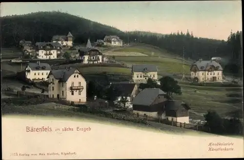 Ak Bärenfels Altenberg im Erzgebirge, Blick auf den Ort