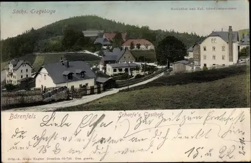 Ak Bärenfels Altenberg im Erzgebirge, Königliche Oberförsterei