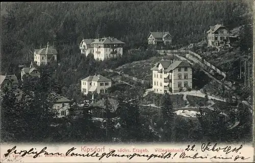 Ak Kipsdorf Altenberg im Erzgebirge, Panorama