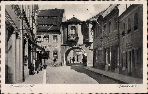 Ak Kamenz Sachsen, Klostertor