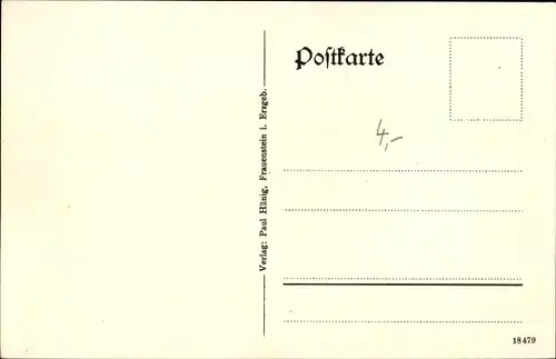 Ak Frauenstein im Erzgebirge, Ort im Jahre 1837