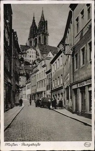 Ak Meißen an der Elbe, Burgstraße