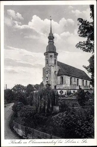 Ak Obercunnersdorf Kottmar in Sachsen, Kirche