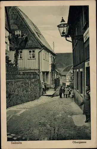 Ak Sebnitz Sächsische Schweiz, Obergasse