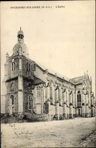 Ak Rochefort sur Loire Maine et Loire, L'Eglise