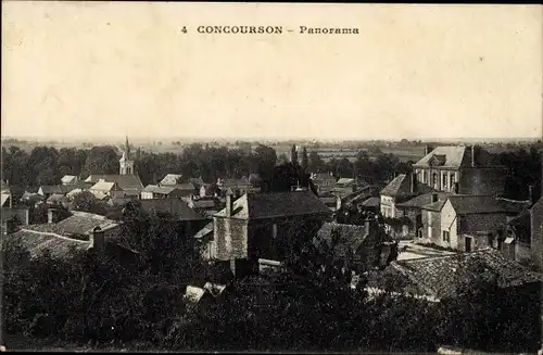 Ak Concourson Maine et Loire, Panorama
