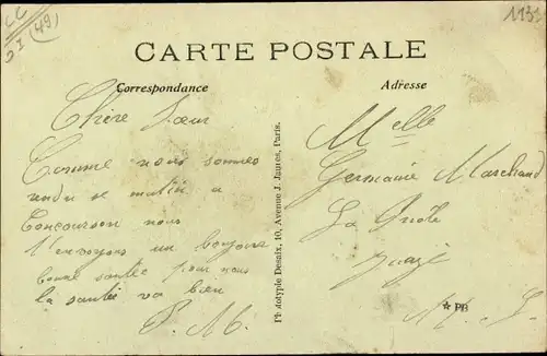 Ak Concourson Maine et Loire, Panorama