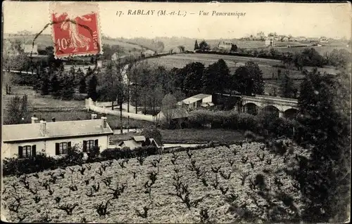 Ak Rablay Maine-et-Loire, Vue Panoramique