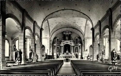 Ak Pluméliau Morbihan, Interieur de l'Eglise