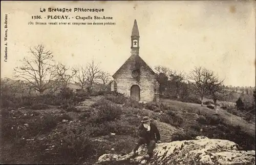 Ak Plouay Morbihan, Chapelle Sainte Anne