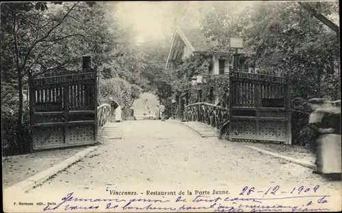 Ak Vincennes Val de Marne, Restaurant de la Porte Jaune