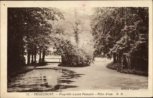 Ak Triaucourt Meuse, Propriete Lucien Poincare