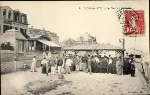 Ak Lion sur Mer Calvados, La Pierre a Poisson