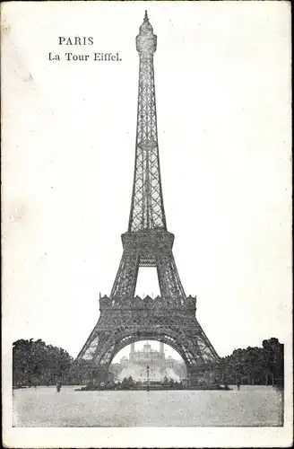 Ak Paris VII., La Tour Eiffel