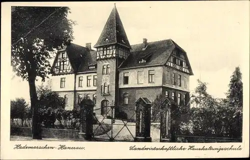 Ak Hanerau Hademarschen in Schleswig Holstein, Landwirtschaftliche Haushaltungsschule 