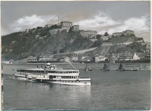 Foto Königswinter am Rhein, Petersberg, Rheindampfer Vaterland, Hotel Kurfürst