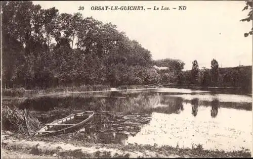 Ak Orsay le Guichet Essonne, Le Lac