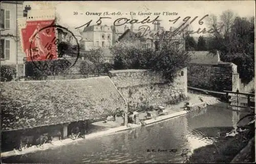 Ak Orsay Essonne, Un Lavoir sue l'Yvette