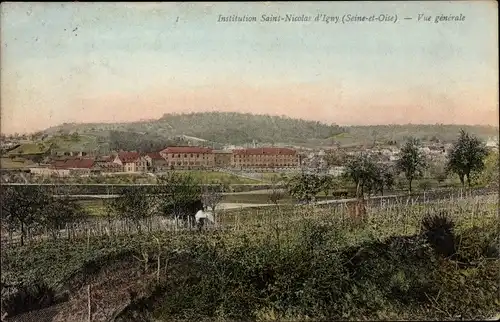 Ak Igny Essonne, Institution Saint Nicolas, Vue generale