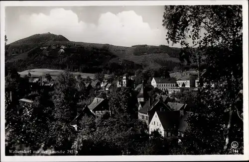 Ak Waltersdorf Großschönau Oberlausitz, Lausche, Panorama vom Ort