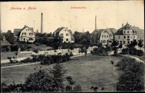 Ak Nerchau Grimma in Sachsen, Schmuckplatz