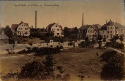 Ak Nerchau Grimma in Sachsen, Schmuckplatz