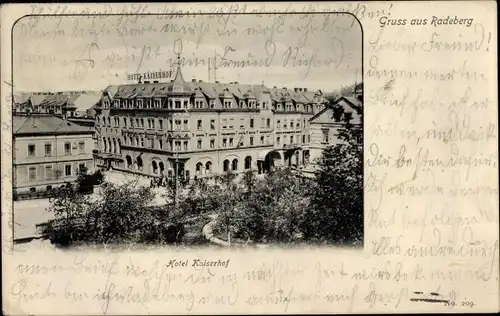 Ak Radeberg in Sachsen, Hotel Kaiserhof