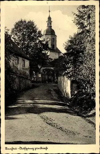 Ak Nerchau Grimma in Sachsen, Aufgang zur Kirche