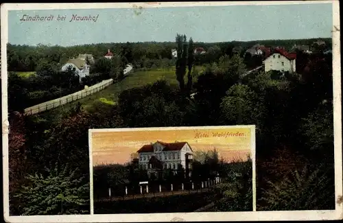 Ak Lindhardt Naunhof Sachsen, Totalansicht, Hotel Waldfrieden