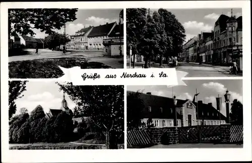 Ak Nerchau Grimma in Sachsen, Ortsansichten, Straßenpartie