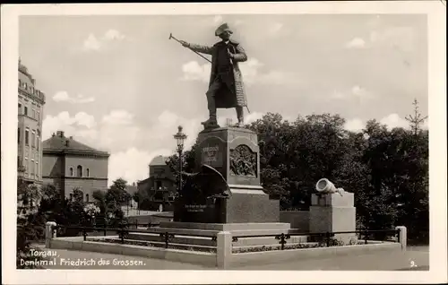 Ak Torgau an der Elbe Nordsachsen, König Friedrich der Große Denkmal