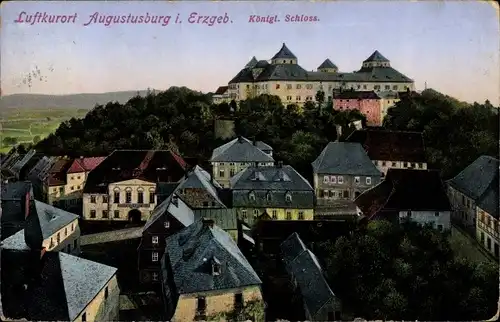 Ak Augustusburg im Erzgebirge, Königliches Schloss, Schlosswirtschaft